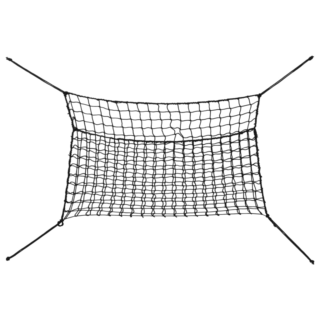 Vidaxl hooinetten 2 st 200x120 cm rechthoekig polypropeen zwart