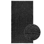 Vidaxl vloerkleed zizur binnen en buiten 80x150 cm jute look antraciet