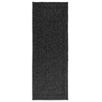 Vidaxl vloerkleed zizur binnen en buiten 80x200 cm jute look antraciet