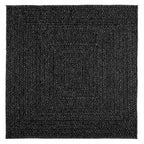 Vidaxl vloerkleed zizur binnen en buiten 120x120cm jute look antraciet