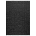 Vidaxl vloerkleed zizur binnen en buiten 140x200cm jute look antraciet