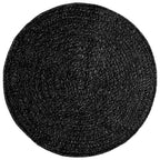 Vidaxl vloerkleed zizur binnen en buiten ø 90 cm jute look antraciet