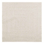 Vidaxl vloerkleed zizur room binnen en buiten 120x120 cm jute look
