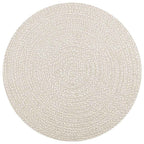 Vidaxl vloerkleed zizur crème binnen en buiten ø 120 cm jute look