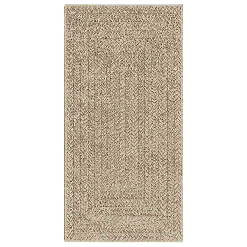 Vidaxl vloerkleed zizur beige binnen en buiten 60x110 cm jute look