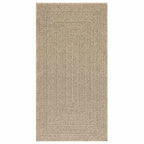 Vidaxl vloerkleed zizur beige binnen en buiten 80x150 cm jute look