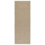 Vidaxl vloerkleed zizur beige binnen en buiten 80x200 cm jute look