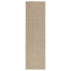Vidaxl vloerkleed zizur beige binnen en buiten 80x250 cm jute look