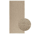 Vidaxl vloerkleed zizur beige binnen en buiten 100x200 cm jute look