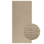 Vidaxl vloerkleed zizur beige binnen en buiten 100x200 cm jute look