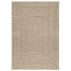 Vidaxl vloerkleed zizur beige binnen en buiten 120x170 cm jute look