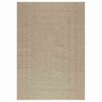Vidaxl vloerkleed zizur beige binnen en buiten 140x200 cm jute look