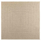 Vidaxl vloerkleed zizur beige binnen en buiten 200x200 cm jute look