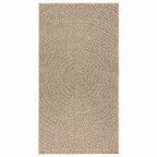 Vidaxl vloerkleed zizur beige binnen en buiten 80x150 cm jute look