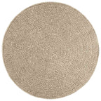 Vidaxl vloerkleed zizur beige binnen en buiten ø 120 cm jute look