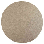 Vidaxl vloerkleed zizur beige binnen en buiten ø 200 cm jute look