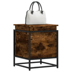 Vidaxl opbergbox met deksel 40x40x51,5 cm bewerkt hout gerookt eiken