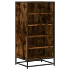 Vidaxl schoenenrek 48x38x97,5 cm bewerkt hout gerookt eikenkleurig