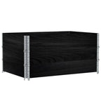 VidaXL Palletopzetranden 3 st 120x80 cm massief grenenhout zwart