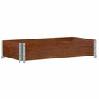 Vidaxl plantenbak 100x50 cm massief grenenhout bruin