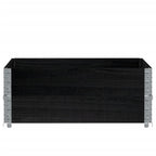 Vidaxl plantenbak 100x100 cm massief grenenhout zwart