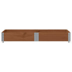 Vidaxl plantenbak 150x100 cm massief grenenhout bruin