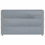 VidaXL Plantenbak 100x50 cm massief grenenhout grijs