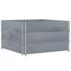 VidaXL Plantenbak 100x100 cm massief grenenhout grijs