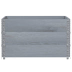 VidaXL Plantenbak 100x100 cm massief grenenhout grijs