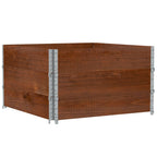 VidaXL Plantenbak 100x100 cm massief grenenhout bruin