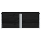 VidaXL Plantenbak 150x50 cm massief grenenhout zwart