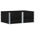 VidaXL Plantenbak 150x100 cm massief grenenhout zwart