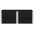VidaXL Plantenbak 150x100 cm massief grenenhout zwart