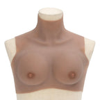 Vidaxl borstprothese b-cup silicone tan