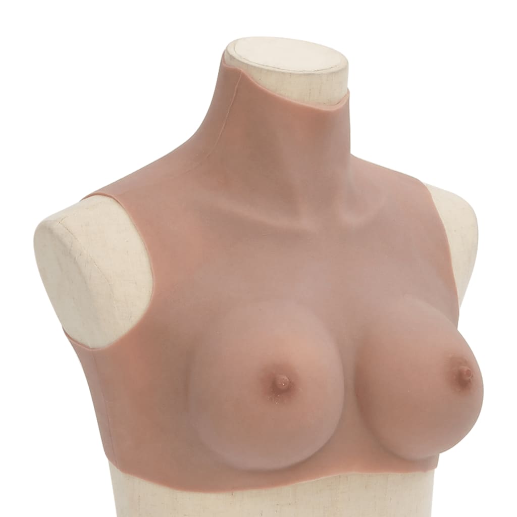Vidaxl borstprothese c-cup silicone tan