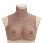 Vidaxl borstprothese c-cup silicone tan