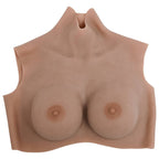 Vidaxl borstprothese d-cup silicone tan