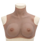 Vidaxl borstprothese d-cup silicone tan