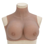 Vidaxl borstprothese h-cup silicone tan
