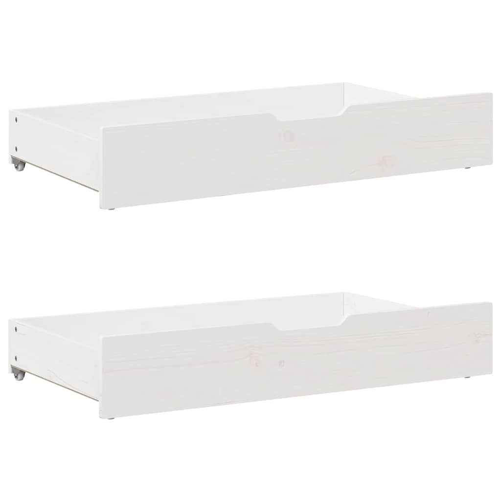 Vidaxl bedlades 2 st 95x55x17 cm massief grenenhout