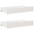 Vidaxl bedlades 2 st 90x55x17 cm massief grenenhout wit