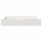 Vidaxl bedlades 2 st 90x55x17 cm massief grenenhout wit