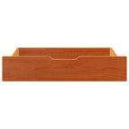 Vidaxl bedlades 2 st 85x55x17 massief grenenhout wasbruin