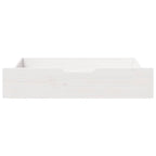 Vidaxl bedlades 2 st 80x55x17 cm massief grenenhout wit