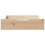 Vidaxl bedlades 2 st met wieltjes 65x55x17 cm massief grenenhout