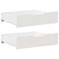 Vidaxl bedlades 2 st 65x55x17 cm massief grenenhout wit