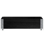 Vidaxl palletopzetrand 80x60 cm massief grenenhout zwart