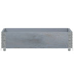 Vidaxl palletopzetrand 80x60 cm massief grenenhout grijs