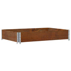 Vidaxl palletopzetrand 120x80 cm massief grenenhout bruin