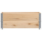 Vidaxl palletopzetranden 2 st 100x50 cm massief grenenhout